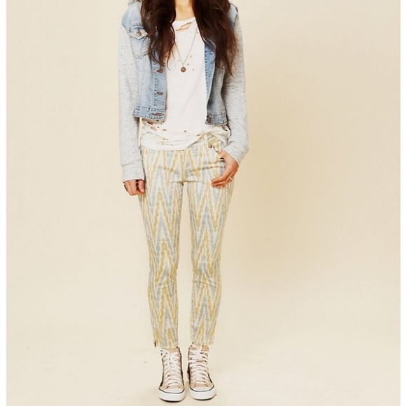 Free People Pants - Free People Ikat cropped zippered ankle pants